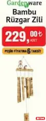 GARDENWARE BAMBU RÜZGAR ZİLİ